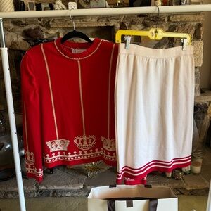 ST. JOHN COLLECTION by Marie Gray Knit Sweater and Skirt